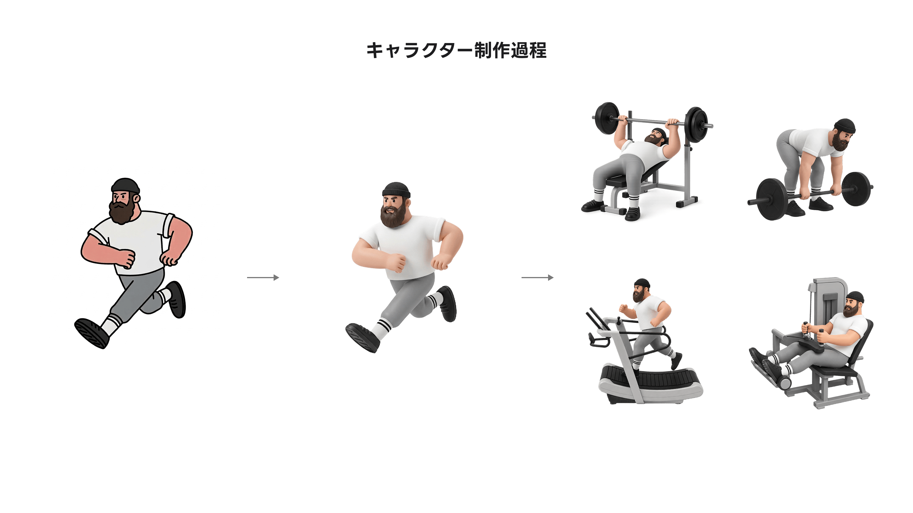 Biggr キャラクター制作プロセス